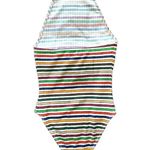 Out From Under NWT Colorful Stripes Open Back bodysuit Size XS - TP Photo 1