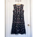 Needle & Thread  • Floral Ombré Embellished Tulle Midi Dress black beaded Photo 2
