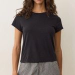 Marine layer Black Pima Tissue Baby Tee Size Small NWOT Photo 0