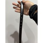 Ralph Lauren  Belt Womens Sz M 38" Black Italian Leather Silver Buckle Western Photo 6