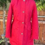 Kristen Blake Red Waterproof Hooded Parka size M Size M Photo 0