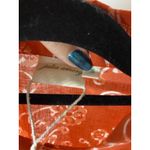 Julia Amory Women's Small Shirt Dress Maxi Red Floral 100% Cotton Pockets NWT Photo 3