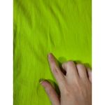 Lulus NWT  Size Large Lime Green Ribbed Bodycon‎ Skirt Y2K Neon Stretch Midi Photo 5
