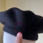 Vintage Wool Beret Hat Black 100% Wool Made in Czech Republic French Style S/M Photo 7