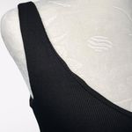 Willow Black Ribbed Knit Bodysuit V Photo 7