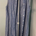 Beach Lunch Lounge Zena Womens Stripe‎ Linen Blend Shirtdress Size XS Photo 0