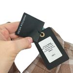 NWT MARISSA WEBB Brett Lightweight Flannel UBack Mini Dress Mesa Tan Plaid Small Brown Photo 4