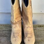 Vintage 80s Acme Cowgirl Western Rockabilly Biker Boots Chain Harness 8 1/2 Size 8.5 Photo 2