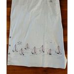 Christopher & Banks Vintage 90s Linen Blend Sailboat Nautical Maxi Dress Tan 12 Photo 2