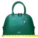 Green Leather Dome Shaped Katy Satchel 2553 & COACH Green Wristlet Photo 11