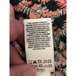 Lucky Brand Shirt Womens Medium Navy Floral Cutout Neck 3/4 Sleeve Boho Photo 6