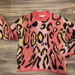 RD Style  Crop Pink Animal Print Sweater Size Small Photo 1