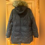 Sam Edelman Navy Blue Faux Fur Trimmed Down Filled Parka Coat Women’s Size XL Photo 13