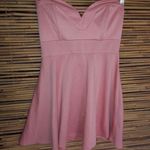 Love Culture  S Strapless Fit Flare Peach Mini Dress Photo 0