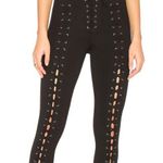 LPA  Black lace up front Ponte 489 Pant Photo 0