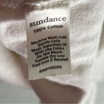 Sundance  White Crochet Lace Henley Top Size M Cotton Cottagecore Photo 3