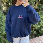 Vintage Three wise men Christian navy blue crewneck women’s size medium Photo 1