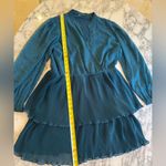 ZARA EUC | Duck Blue | SHORT DOTTED MESH DRESS XL Photo 5