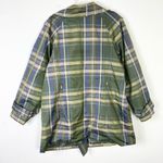 Avenue Green Plaid Water Resistant Double Breasted Coat Size 14/16 Photo 1