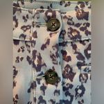 Maurice's NEW  Women 10 Soft Leopard Print Button Front Short Skirt Faux Suede Photo 1