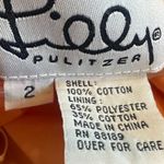 Lilly Pulitzer Strapless Palm Tree Sunset Beach Dress 100% Cotton Size 2 Women's Photo 9