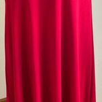 Liz Claiborne Collection Pretty Red Maxi Long Skirt SZ M. Zip On Side Gr… Photo 0