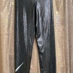 Nike Dri Fit pro black silver metallic sparkly shine glitter leggings, M NWT Photo 5