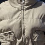Saunders Faux Leather Puffer Jacket Size M Size M Photo 4