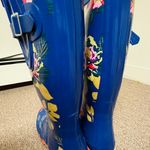 Journee Collection Floral Print Tall Rubber Rain Boots Excellent condition Size 8.5 scroll for pics Photo 3