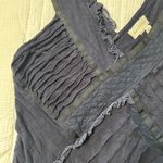 Meadow Rue Anthropologie Navy Lacy Layered Asymmetrical Tank Top Size Small Blue Photo 3