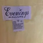 Evenings by Allure Bright Print Short Pleated Prom Dress Sz 0” Gold Photo 10