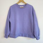 Athleta Purple Retroplush Crewneck Sweatshirt with Hidden Pocket Photo 1