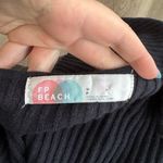 Free People FP Beach Cropped Black Ribbed Tank Top Sleeveless Small Photo 6