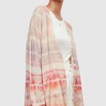 ALLSAINTS Marea Tie Dye Cardigan Sweater Merino Wool Rainbow Cream New M Photo 14