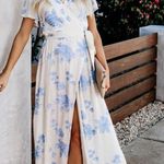 VICI Embroidered Floral Wrap Maxi Dress  Photo 0