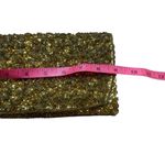 La Regale 50s 60s Vintage  Gold Beaded Sequin Satin Clutch Photo 6