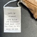 Darlin’ Tan and Cream Bikini Top Size Medium Brown Photo 5