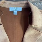 Magaschoni Faux Suede Leather 3 Button Patch Pocket Blazer Style Coat~Size S 💛🍄 Photo 4