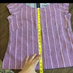 Southern Tide  Pink and Blouse Cropped Blouse Photo 6