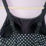 Lands' End Tankini Size 16W Black w White Polka-dot Bikini Top Photo 4