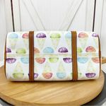 Dooney & Bourke  Snowcone Barrel Shoulder Bag Purse White Pastel Leather Photo 6