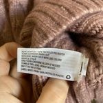 A New Day π Mauve Heathered Crew Neck Cable Knit Puff Long Sleeve Sweater #P Photo 1