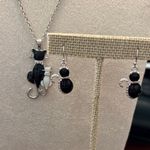 Source Unknown Elegant Black and White Cat Jewelry Set Photo 4