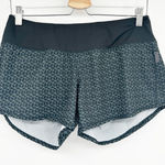 Oiselle Womens Rogas Running Shorts Geometric Print Athletic Gym Workout Size 6 Photo 0