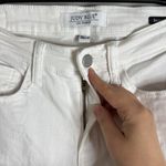 Judy Blue  Skinny Fit White Stretch Denim Factory Ripped and Distressed Jeans 29 Photo 10