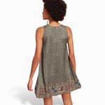 Anthropologie  RAGA Hanna Beaded Moss Green Swing Dress Size M Photo 2