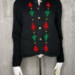 Nwt Vintage Tally ho embroidered / beaded “ ugly Christmas sweater “ sweater Red Photo 1