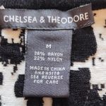 Chelsea and Teodoro Black and white floral print midi skirt Size M Size M Photo 4