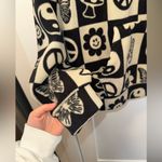 PacSun Black and Cream Graphic Hoodie Photo 2