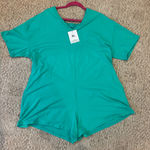 NWT Teal Women's Athletic Romper XL Green Photo 0